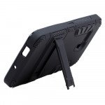 Wholesale LG G5 Hard Shield Hybrid Kickstand Case (Black)